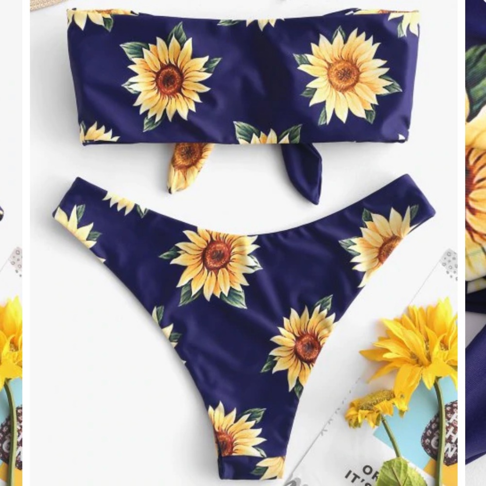 Zaful sunflower bikini Set - Picture 3 of 5